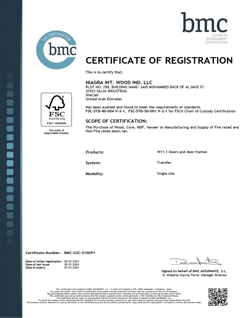 BMC CoC Certification